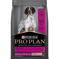 PRO PLAN Adult Sensitive Skin &amp; Stomach Dry Dog Food medium/large breed(NEW STOCK)