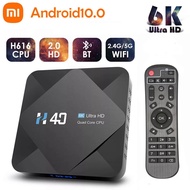 MI Bluetooth 6K TV Box Android 7.0 H616 2.4g 5g Wifi 8gb Rom  Media Player H40 Pro 4k Set Top Smart TV Box EU Plug