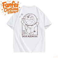 COD 24 Hours Delivery Fanfei Cartoon Cotton T-Shirt Round Neck Short Sleeve 8768
