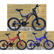 20'' FOXTER FULL SUSPENSION DH FORK DISCBRAKE GEAR BIKE 20 INCH