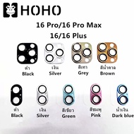 HOHO🔥ฟิล์มกล้องสำหรับ ใช้สำหรับ iPhone 16 13 14 15 16 Pro Max 14 15 16 Plus 13 Mini ฟิล์มเลนส์กล้องโ