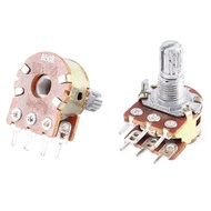 【Best value for money】 5PCS Rotary Potentiometer WH148 B1K B2K B5K B10K B20K B50K B100K B500K B1M 15