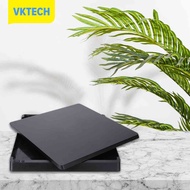 Vktech เปลือกด้านหน้าด้านล่างเป็นพลาสติกสีดำครอบคลุมกรณีที่อยู่อาศัยอะไหล่สำหรับ PS4 1000/1100/PS412