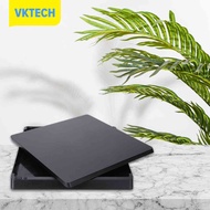 Vktech เปลือกด้านหน้าด้านล่างเป็นพลาสติกสีดำ,ครอบคลุมกรณีที่อยู่อาศัยอะไหล่สำหรับ PS4 1000/1100/PS41200/PS4 Slim/ PS4 Pro