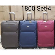 PRESIDENT 1800 Koper 28 Inch - 32 Inch Bahan Kain Kanvas Ukuran Bagasi Expanding Roda 4 Rotasi 360 T