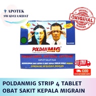 POLDANMIG STRIP 4 TABLETS - Regional Mig Migraine Headache Medicine