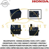HONDA / PROTON / TOYOTA / OMRON POWER FOR AIR/ HAED LAMP RELAY 12VDC ( ORG ) G8HL-H71 ( MADE IN USA 