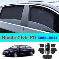 Car Sunshade For Honda Civic FD 2005-2011 Car Sunshade Magnetic Front Windshield Curtain Rear Side W