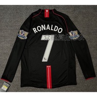 0708 Manchester United retro jersey Premier League second guest No. 7 Ronaldo short and long-sleeved