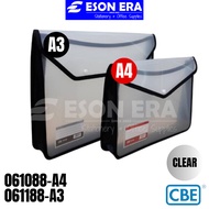 CBE Exapandable Document Bag A4 / A3 Button File Folder 061088 / 061188 Beg Lukisan Storage