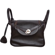 Bernie Leather Invithy Milled Darkest Brown Women's Leather Bag