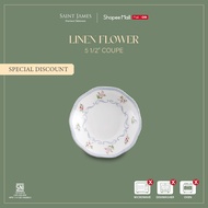 Saint James Coupe Linen Flower 1 pcs - Plate