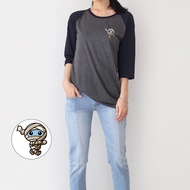 MUMMY WOMEN'S CUTE RAGLAN 3/4 SLEEVE TOP T-SHIRT