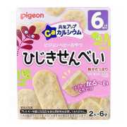 Pigeon貝親 6月以上寶寶零食 元氣補鈣零食 羊棲菜仙貝 2片×6袋 24g