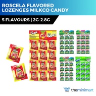 Roscela Flavored Lozenges Milkco Candy 2g-2.8g - Cola Lemon Chocolate Strawberry Delicious Candy