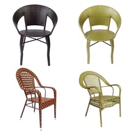 Backrest Chair Balcony Chair Single Woven Rattan Chair Outdoor Adult Rattan Chair Outdoor Iron Art H