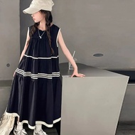 KATUN ER-503 IMPORTED GIRLS' KUTUNG DRESS AGE 3-13 YEARS KUTUNG DRESS LONG SKIRT RAMPLE DRESS COTTON