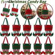 Festival Party Decor Xmas Decoration/ Santa Claus Pants Handbag Bags/ Christmas Gift Bag Christmas Stockings/ Christmas Gift Elf Candy Bags / Christmas Wine Bag Socks Cola Bag
