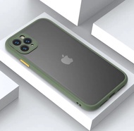 [ส่งจากไทย]Case iPhone 11Pro Max / iPhone 11 / iPhone 11Pro เคสกันกระแทก ปุ่มสีผิวด้าน กันรอยกล้อง ขอบนิ่มหลังแข็ง