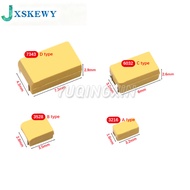 10pcs A B C D Case Tantalum Capacitor 6V 10V 16V 25V 35V 50V 0.1UF 1UF 2.2UF 4.7UF 10UF 22UF 33UF 47