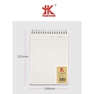 ◙✑HOKKA Premium 80Pages Quality Muji Style Notebook Spiral Steno Vertical Notebook A5/B5