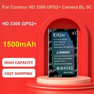 KiKiss Battery For Contour HD 3300 GPS2+ Camera BL-5C,HD 3300 GPS2+,1500mAh