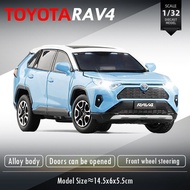 Jkm 1:32 TOYOTA RAV4 xe hợp kim mô hình xe đồ chơi Diecast sưu tập sở thích Quà Tặng tĩnh đúc khuôn 