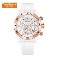 Bonia Chronograph BNB10882-1912C White Silicone Strap Men Watch