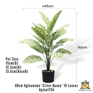 Plant Aglaonema ‘Silver Queen’ 18 Leaves artificial home decor events. Aplant759