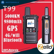 Motorola T99 Zello 4G poc วิทยุเครือข่ายวิทยุระยะไกลแบบอนาล็อก UHF สองโหมด walkie talkie เข้ากันได้ก