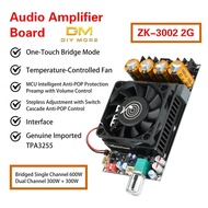 DIYMORE DC 18-50V ZK-3002 2G Second-Generation Upgraded Pure Post Amplifier Board 300W+300W Dual Cha