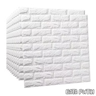WALLPAPER 3D FOAM BRICK EMBOSSED MOTIF KULIT JERUK POLOS 3D WALL FOAM | WALLPAPER STIKER TEMBOK