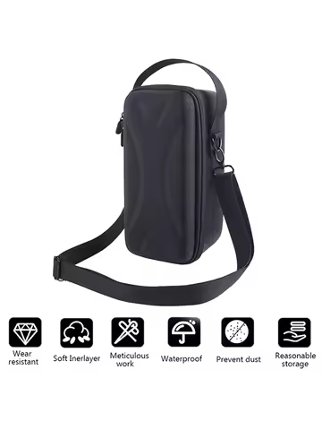 Portable Hard EVA Speaker Bags Adjustable Shoulder Straps Audio Box Bag Power Cord Accessory Shockpr