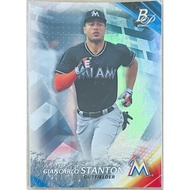 Giancarlo Stanton MLB 2017 Bowman Platinum 49 Yankees Baseball Card