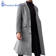 Men Coat Solid Color Turn-down Collar Cardigan Leisure Winter Jacket for Daily Wear Great Winter Jac