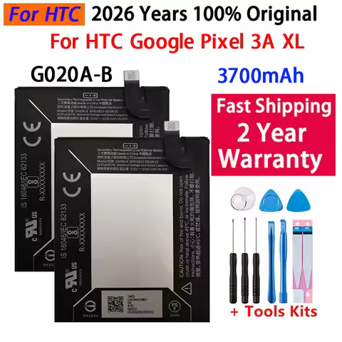 High Quality 3700mAh G020A-B Phone Replacement Battery For HTC Google Pixel 3A XL Batteries Bateria 