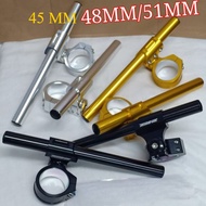 CNC RIDE IT UNIVERSAL UPSIDE DOWN CLIP HANDLEBAR 45MM 48MM 51MM R15 V3 V4 MT15 XABRE XSR CBR 250RR C