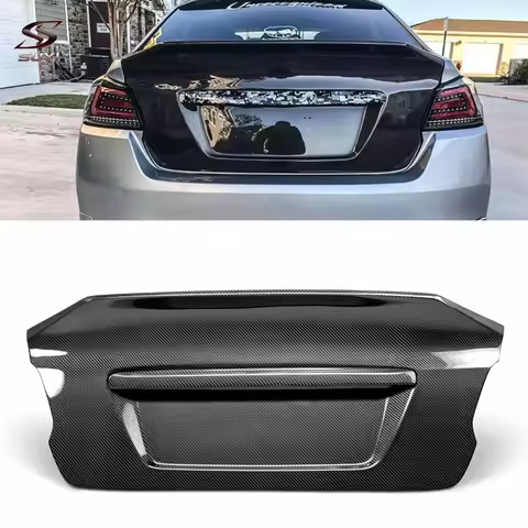 For Subaru WRX STI VA VA1 VA2 VA3 VA4 VA5 VA6 VA7 2015-2021 Carbon Fiber Trunk Lid Ducktail Spoiler 