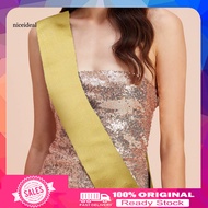[Nice]  Party Sash Blank Solid Color Costume Accessory Fabric Bride Shoulder Strap Wedding Award Cer