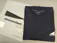 Descendant Cetus Pocket tee navy size 2 藍色 2號碼