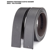 High-End Quality Original togo Leather Lychee Pattern Palm Pattern First Layer Cowhide Belt Width 3.