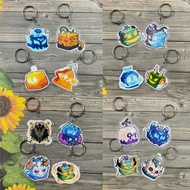 Combo blox fruit keychain with great designs of Dragon yeti kitsune dagh T-rex MAU3339