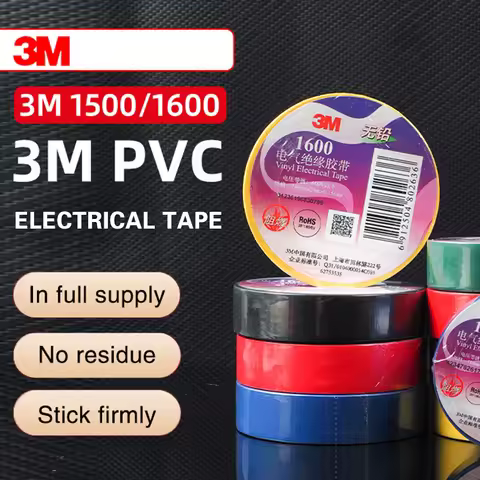 3M 18mm 10M /20M Electrical Tape Insulation Tape Electrical Tape Ultra-Thin and Ultra-Adhesive Pvc W