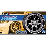 Car Model 1/24 Aoshima 19 Inch Wheel - SSR Professor MS3 Plamo Modelkit Sport Rims