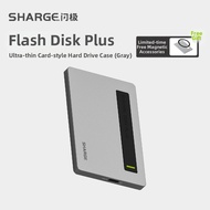 Sharge | Self-Cooling Magnetic External SSD with Built-in Cable and Read Protection 4TB