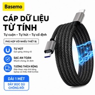 Magnetic fast charging cable: Type C - Phone (27W) / Type C - Type C (65W) - Length 1 meter
