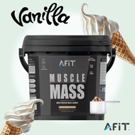 AFIT Muscle Mass Chocolate Flavor Protein Powder 1kg - High Protein Bodybuilding Supplement with Fre