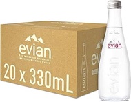 Evian Aramis Pure Water 330 Ml Glass Bottles - Case of 20