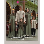 Eid Family Sarimbit Gamis Dress Rauna/ SR - 09 Olive Muslim Fashion/