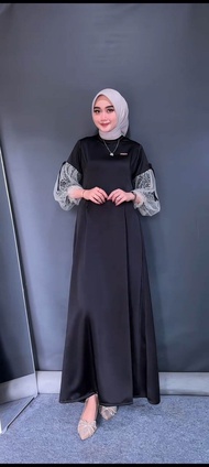 Ready Gamis Silky Import || Dress Wanita Silky Kekinian Baju Gamis Model Terbaru